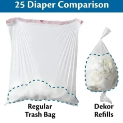 Dekor Diaper Pails & Refills*Regal-Lager - Diaper Classic Hands-Free Diaper Pail, White