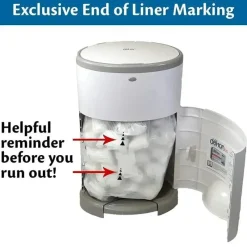 Dekor Diaper Pails & Refills*Regal-Lager - Diaper Classic Hands-Free Diaper Pail, White