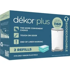 Dekor Diaper Pails & Refills*Regal-Lager - 2Pk Diaper Plus Diaper Pail Biodegradable Refills