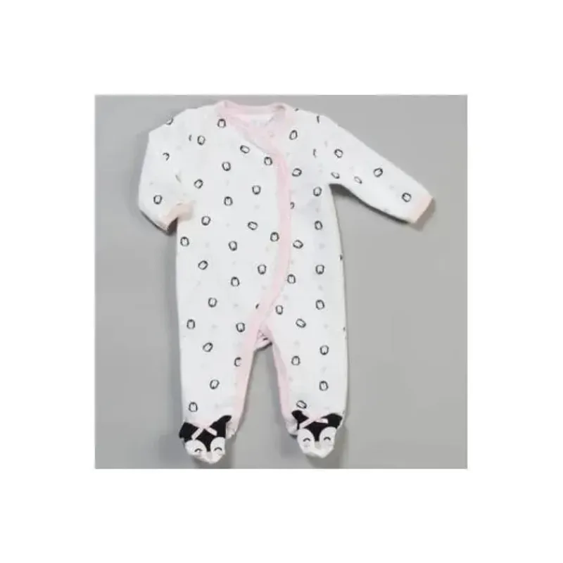René Rofé Baby Sleepwear*Rene Rofe - Baby Girl Penguin Quilted Sleeper
