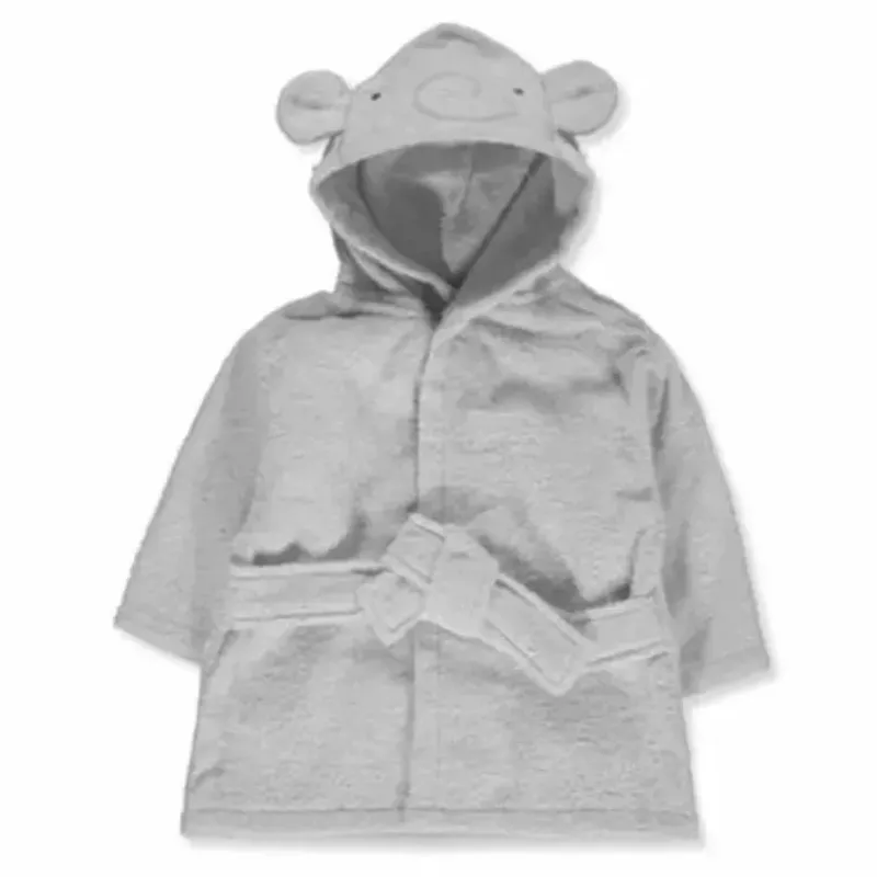 René Rofé Baby Robes*Rene Rofe Baby Hooded Elephant Bathrobe Gray