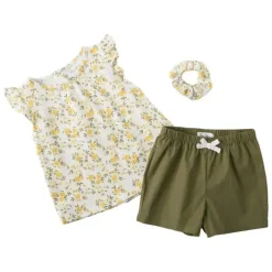René Rofé Baby Sets*Rene Rofe Girl Floral Top & Shorts Set W/Scrunchie