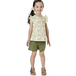René Rofé Baby Sets*Rene Rofe Girl Floral Top & Shorts Set W/Scrunchie