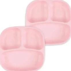 Re Play Plates & Bowls|Dishes, Utensils & Food Containers*Re-Play - Deep Walled 3 Compartment Plates, Pack of 2, Ice Pink