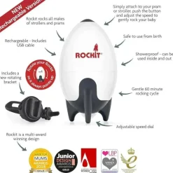 Rockit Cool Baby Products|Soothers & Sound Machines*- Rechargeable Portable Baby Stroller Rocker