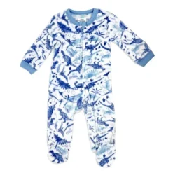 Rose Textiles Baby Sleepwear*Rose Textile - Baby Boys Dinosaur Printed Fleece Sleeper