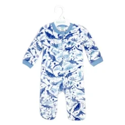 Rose Textiles Baby Sleepwear*Rose Textile - Baby Boys Dinosaur Printed Fleece Sleeper