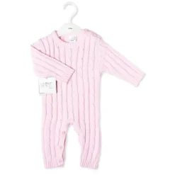 Rose Textiles Baby One-Pieces*Rose Textile - Baby Girl Cotton Pink Knit Romper