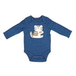 Rose Textiles Baby Sets*Rose Textile - 3Pk Baby Boys Tiger Footed Set
