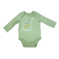 Rose Textiles Baby Sets*Rose Textile - 3Pk Baby Boys Dinosaur Footed Set