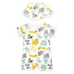 Rose Textiles Baby One-Pieces*Rose Textile - 2Pk Baby Boys Romper Dogs Set