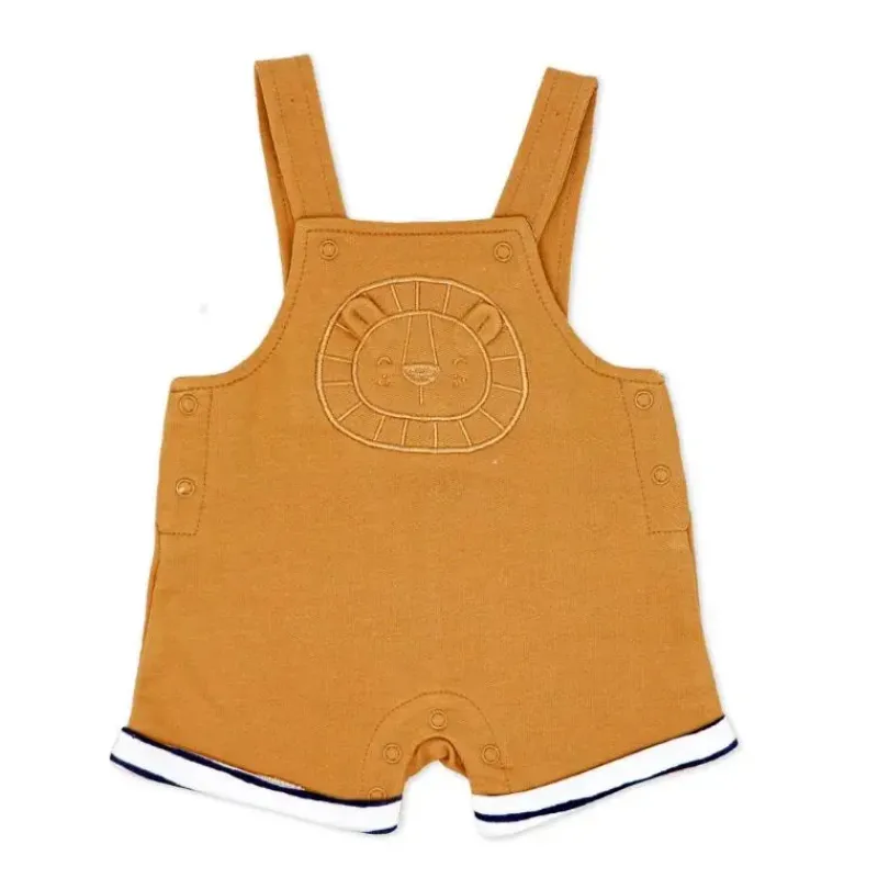 Rose Textiles Baby Sets*Rose Textile - 2Pk Baby Boy's Lion Dungaree Set