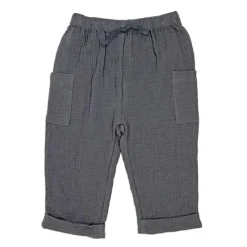 Rose Textiles Baby Sets*Rose Textile - 2Pk Baby Boys Gauze Pant Set, Beige Plaid
