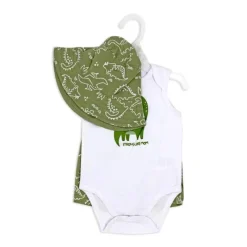 Rose Textiles Baby Sets*Rose Textile - 3Pk Baby Boy's Sunhat Dinosaur Set