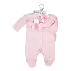 Rose Textiles Baby Sleepwear*Rose Textile - 3Pk Baby Girls Pink Sleepsuit Set