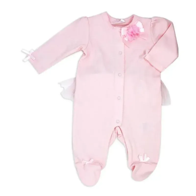 Rose Textiles Baby Sleepwear*Rose Textile - 3Pk Baby Girls Pink Sleepsuit Set