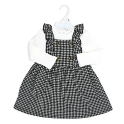 Rose Textiles Baby Sets*Rose Textile - 2Pk Baby Girls Jumper Set Houndstooth Collection