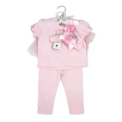 Rose Textiles Baby Sets*Rose Textile - 3Pk Baby Girls Pink Legging Set
