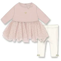 Rose Textiles Baby Sets*Rose Textile - 2Pk Baby Girl's Hearts Tutu Legging Set