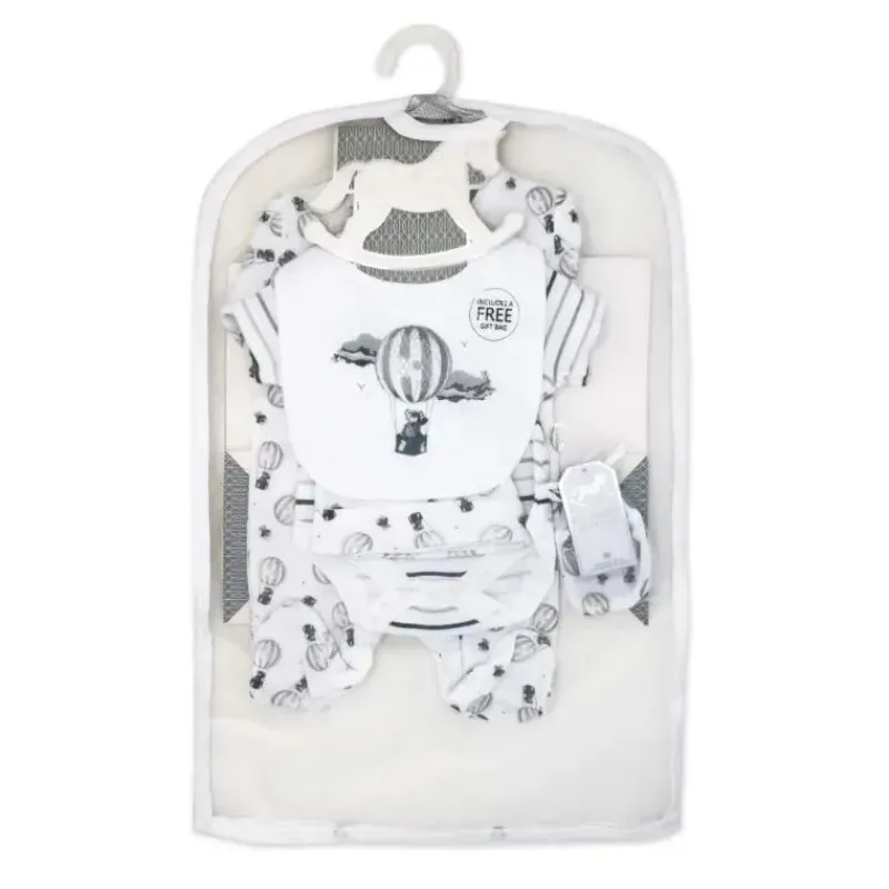 Rose Textiles Baby Sets*Rose Textile - 5Pk Baby Neutral Hot Air Balloon Mesh Bag Set