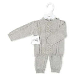 Rose Textiles Baby Sets*Rose Textile - 2Pk Baby Unisex Grey Knit Set