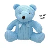 Rose Textiles Plush & Stuffed Animals*- 12 Cable Knit Bear, Blue