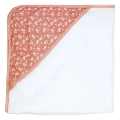 Rose Textiles Baby Bath Towels*- 3 Hooded Towels W/ 5 Washcloths, Pink Bouquet