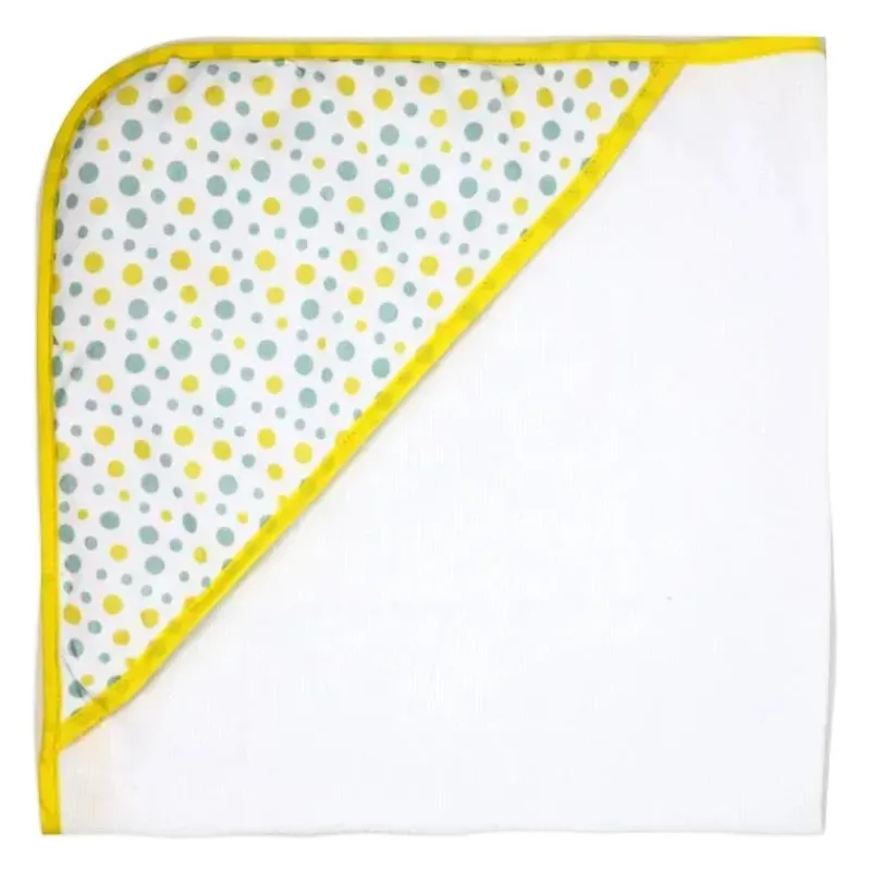 Rose Textiles Baby Bath Towels*- 3 Hooded Towels W/ 5 Washcloths, Aqua Duckies
