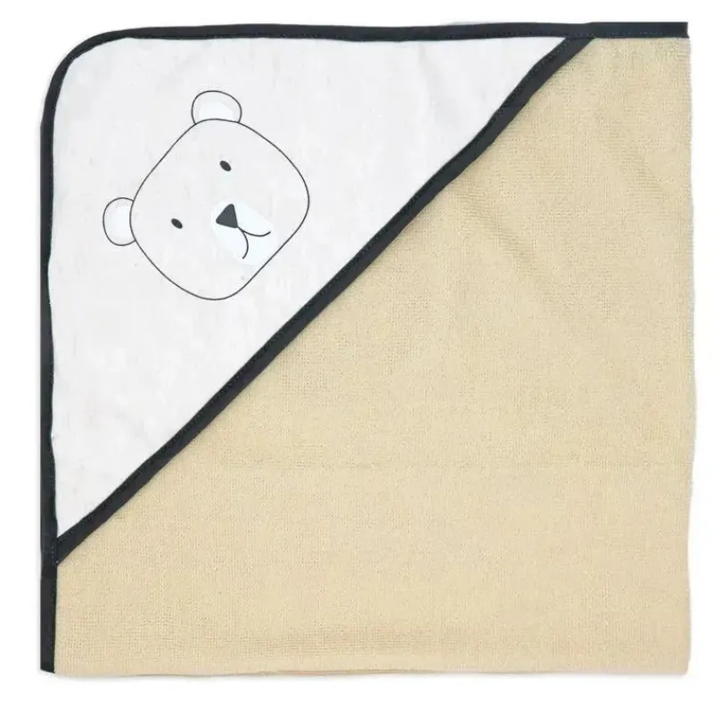 Rose Textiles Baby Bath Towels*- 3 Hooded Towels W/ 5 Washcloths, Bear