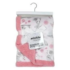 Rose Textiles Easter|Blankets & Quilts*- 2 Layer Mink Blanket, Pink Bunny