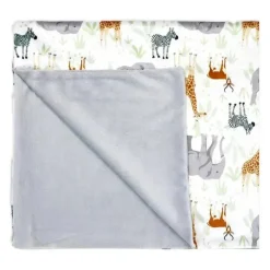 Rose Textiles Blankets & Quilts*- 2 Layer Mink Blanket, Safari