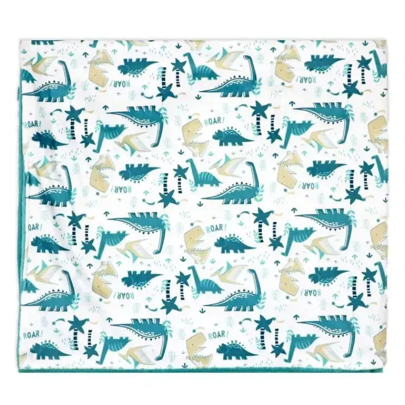 Rose Textiles Blankets & Quilts*- 2 Layer Mink Blanket, Dinosaur