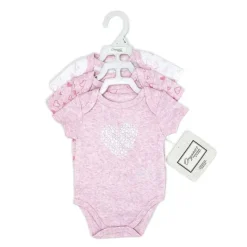 Rose Textiles Baby Onesies & Bodysuits*- 100% Organic 3 Pk Bodysuit, Pink
