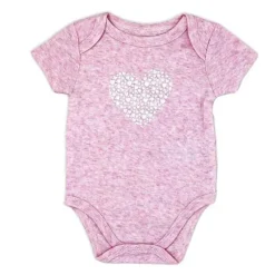 Rose Textiles Baby Onesies & Bodysuits*- 100% Organic 3 Pk Bodysuit, Pink