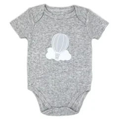 Rose Textiles Baby Onesies & Bodysuits*- 100% Organic 3 Pk Bodysuit, Grey