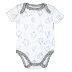 Rose Textiles Baby Onesies & Bodysuits*- 100% Organic 3 Pk Bodysuit, Grey