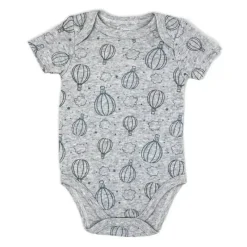 Rose Textiles Baby Onesies & Bodysuits*- 100% Organic 3 Pk Bodysuit, Grey