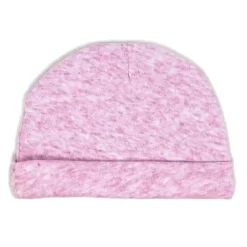 Rose Textiles Baby Hats*- 100% Organic Cotton 5 Pack - Hat & Mitt Set, Pink Heart