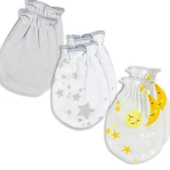 Rose Textiles Baby Gloves & Socks*- 3 Pack Galaxy Mitts, Grey