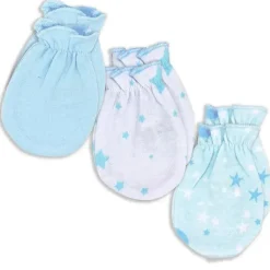 Rose Textiles Baby Gloves & Socks*- 3 Pack Galaxy Mitts, Blue