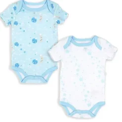 Rose Textiles Baby Onesies & Bodysuits*- 2 Pack Galaxy Theme Bodysuit, Blue