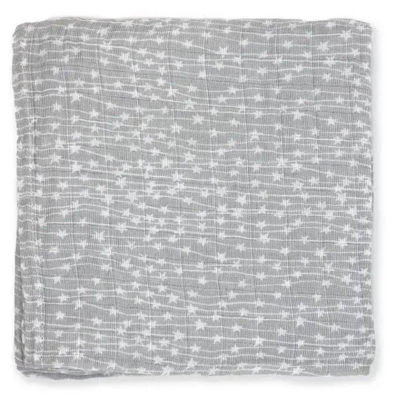 Rose Textiles Blankets & Quilts*- 2 Pack Muslin Swaddle Blankets, Grey Sweet Dream
