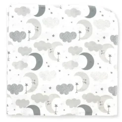 Rose Textiles Blankets & Quilts*- 4 Pack Receiving Blanket, Grey Sweet Dreams