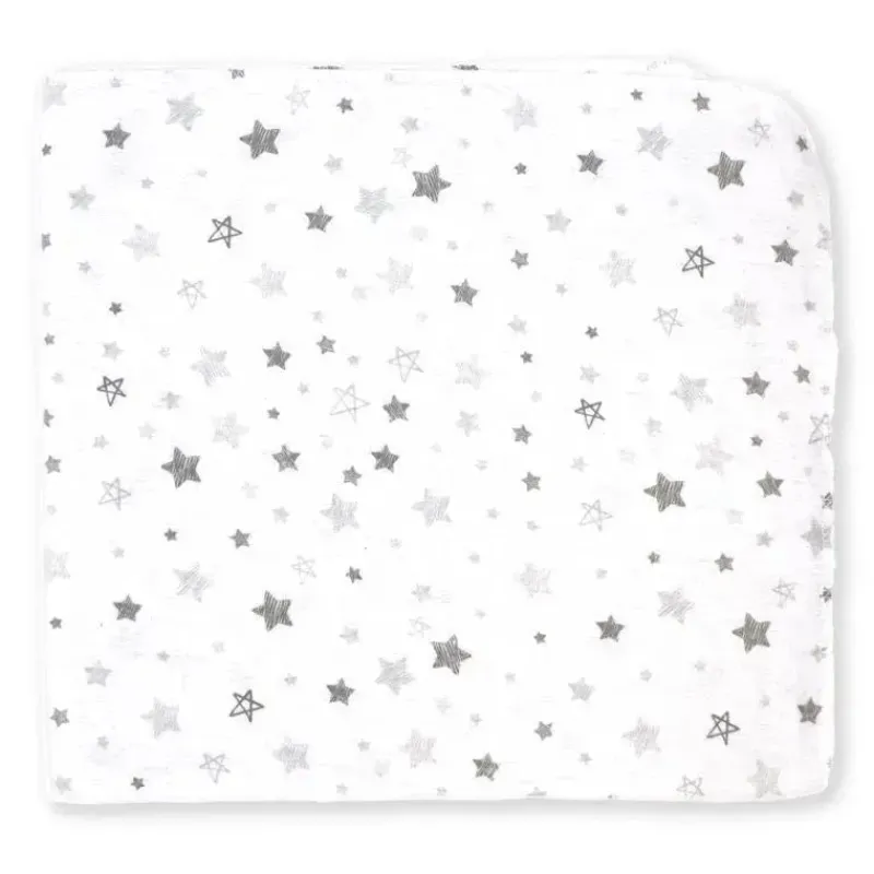 Rose Textiles Blankets & Quilts*- 4 Pack Receiving Blanket, Grey Sweet Dreams