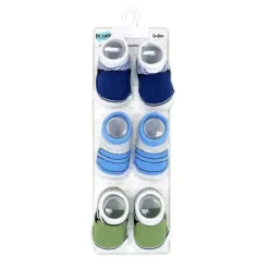 Rose Textiles Baby Gloves & Socks*- 3 Pairs Crew Sock, Boys Slip-On Shoes