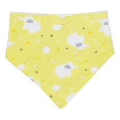 Rose Textiles Baby Hats*- 5 Pc Bib And Socks Set, Yellow Elephant