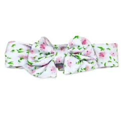 Rose Textiles Baby Hair Accessories*- 3 Pc Socks And Bowties Set, Pink Flower