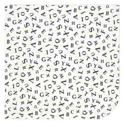 Rose Textiles Swaddles & Wearable Blankets*- 3 Pk Knit Swaddles, Grey Abc's