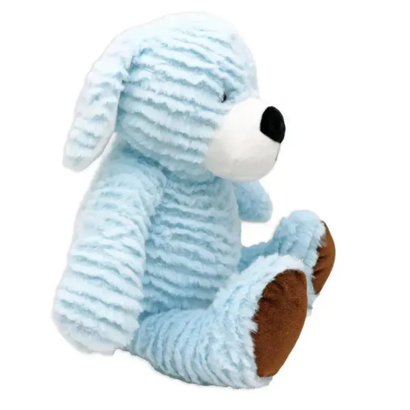 Rose Textiles Plush & Stuffed Animals*- 8 Ridged Plush Dog: Blue