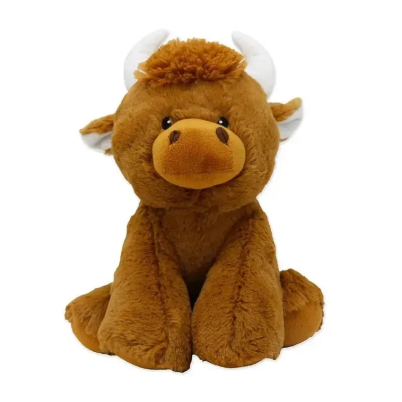 Rose Textiles Plush & Stuffed Animals*- 11 Sitting Animals, Highland Cow